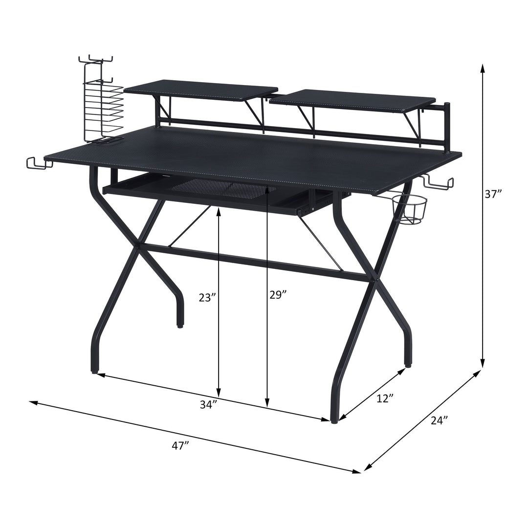 Hartman Gaming Desk – line drawing