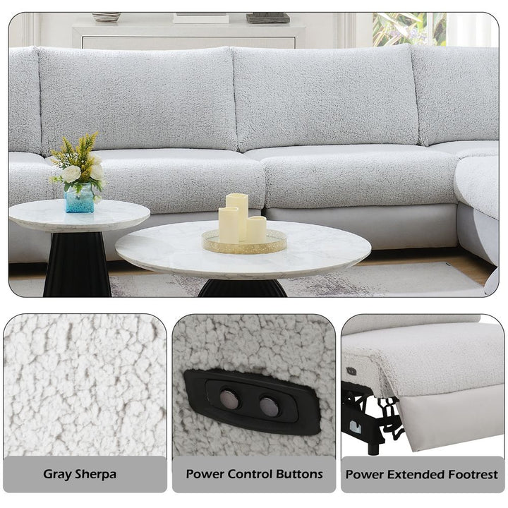 Tarrance Modular Power Armless Recliner – features callout