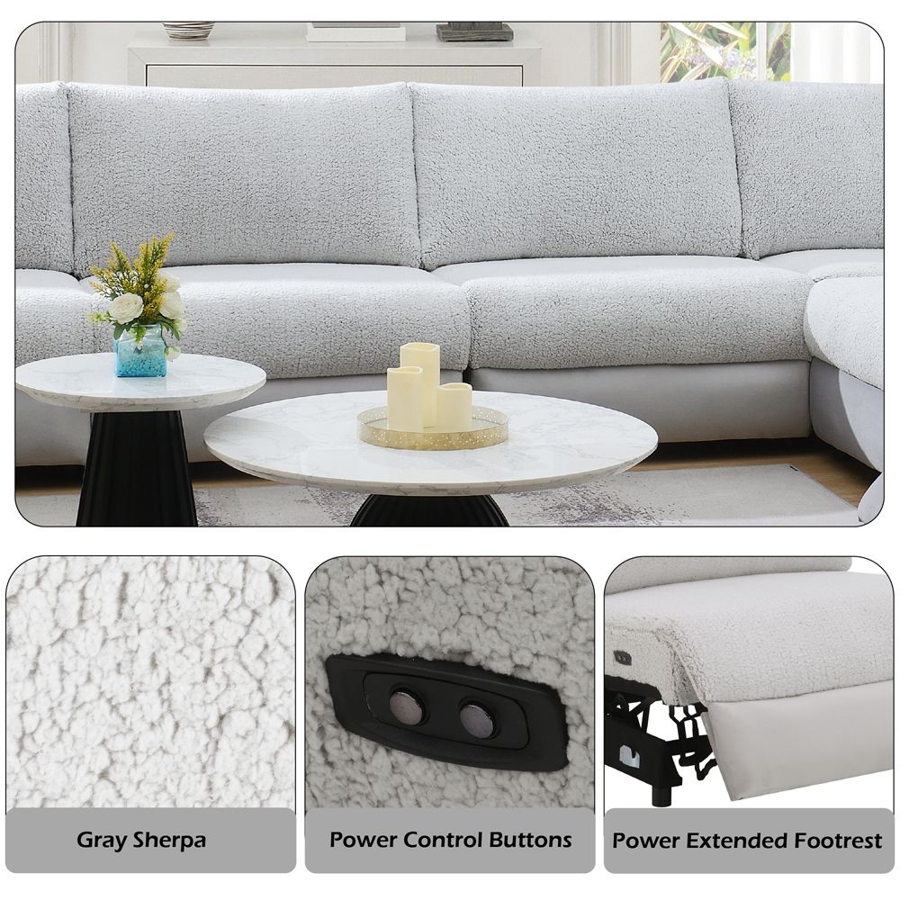 Tarrance Modular Power Armless Recliner – features callout