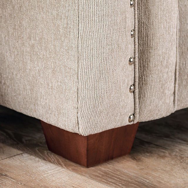 Belsize Loveseat, Beige/Navy - view 3