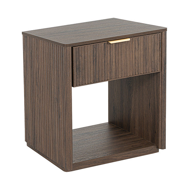 Gants Nightstand W/ Open Shelf, Walnut - view 3