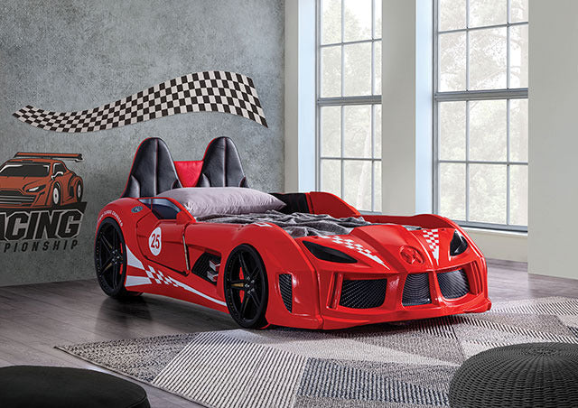 Trackster Bed, Red - view 4