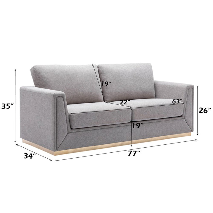 Valin Sofa – dimensions diagram