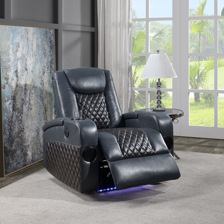 Alair Power Motion Recliner W/Bluetooth, Wireless Charger &amp; Cupholder