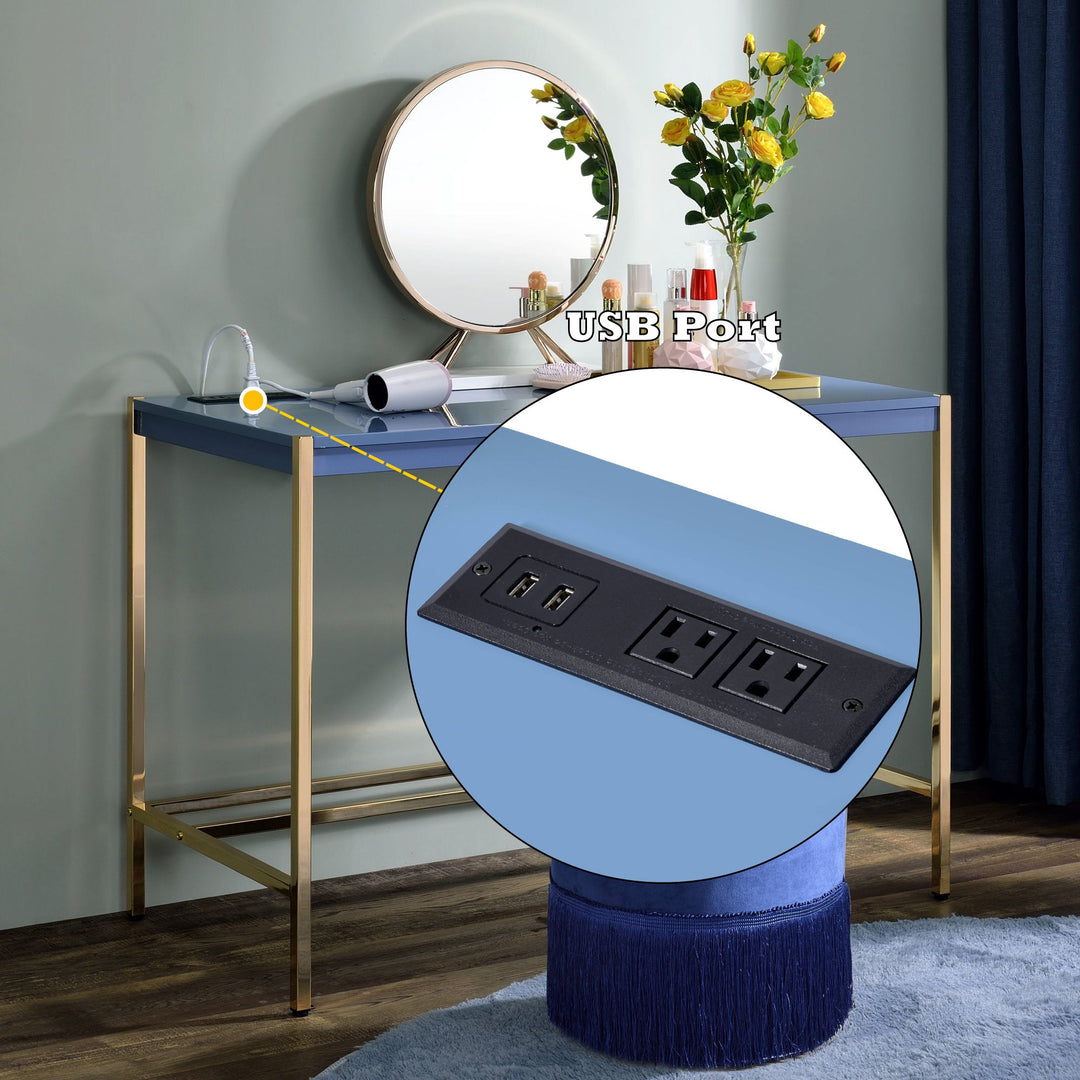 Midriaks Writing Desk W/USB – features callout