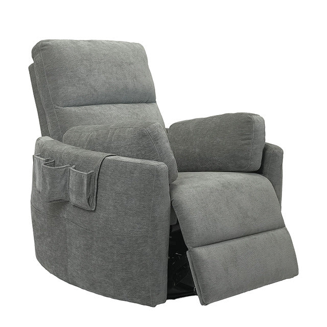 Rogers Power Recliner, Light Gray