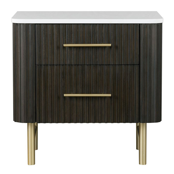 Clayten Nightstand w/Marble Top – view 3