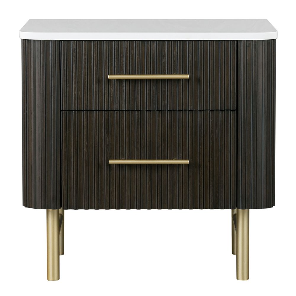 Clayten Nightstand w/Marble Top – view 3