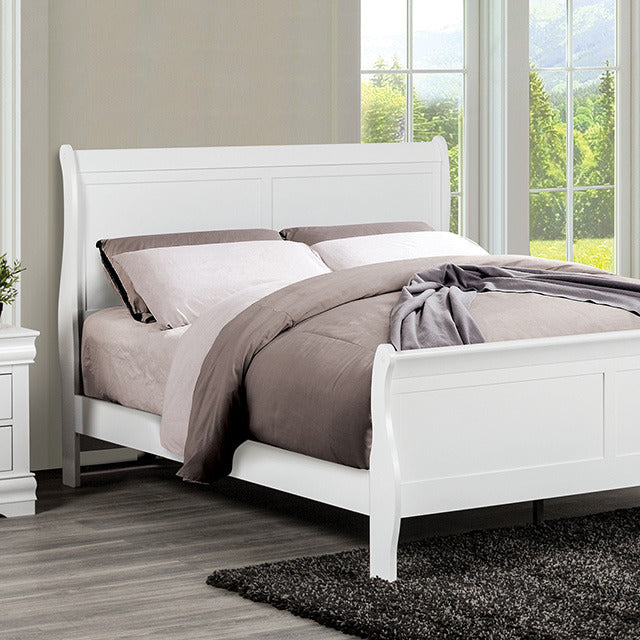 Louis Philippe 5 Pc Queen Bedroom Set, White - view 5