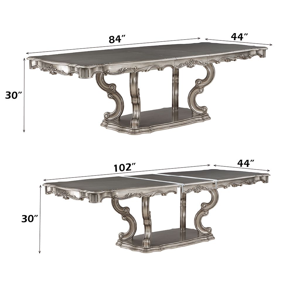 Ariadne Dining Table W/Pedestal – dimensions diagram