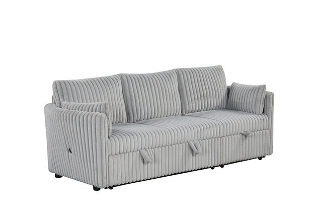 Denholme Sectional W/ Pull Out, Gray - view 2