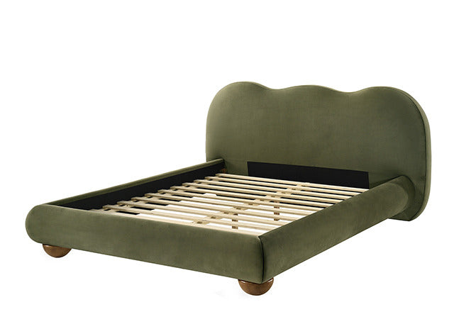 Finamore Bed, Olive Green - view 2