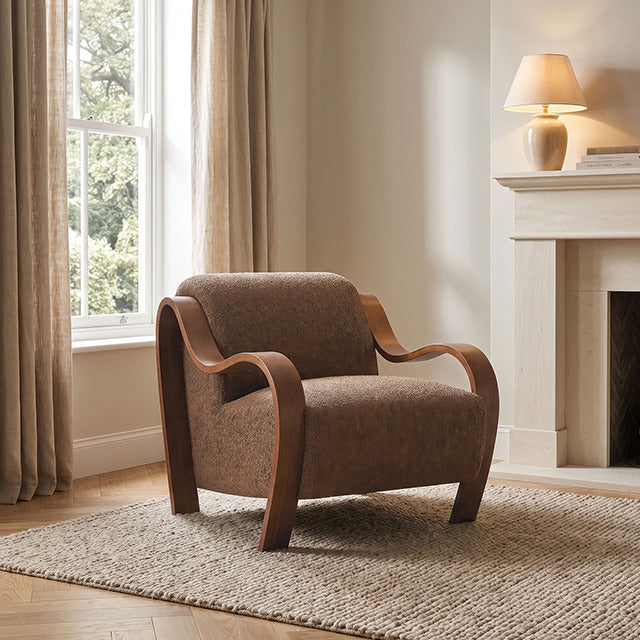 Niari Accent Chair, Caramel Brown - view 5