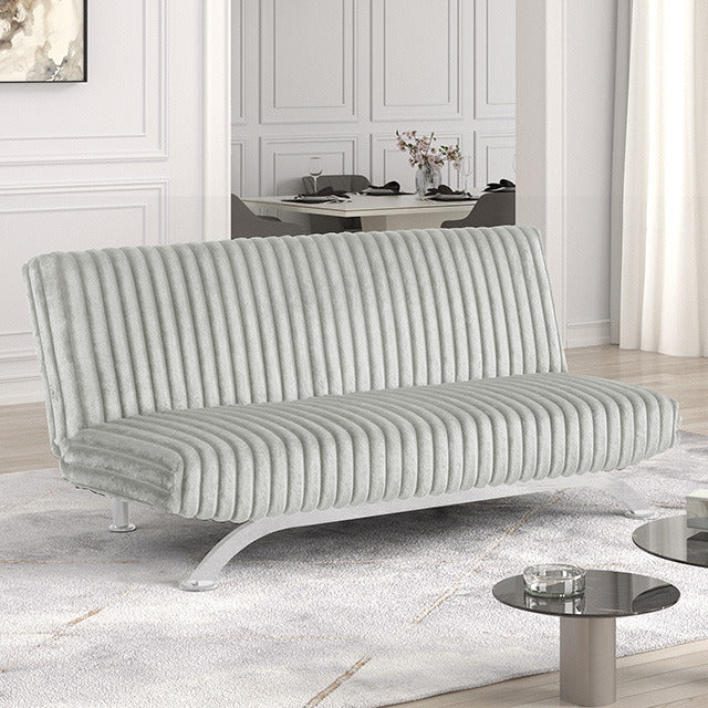 Villeneuve Futon Sofa Bed, Light Gray