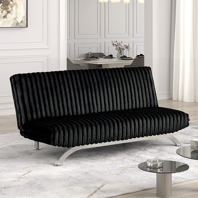 Villeneuve Futon Sofa Bed, Black