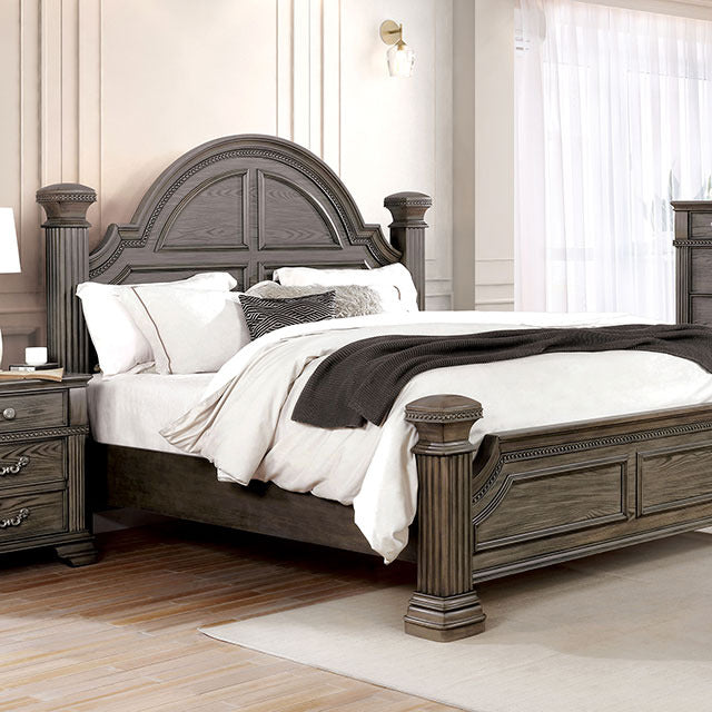 Pamphilos 4 Pc Queen Bedroom Set, Gray