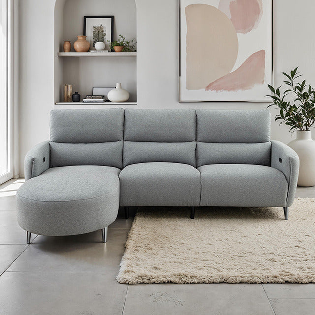 Galten Power Sectional, Gray - view 7