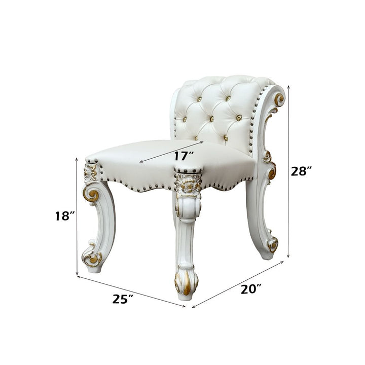 Vendome Vanity Stool – dimensions diagram