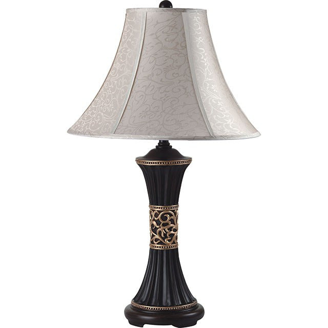 Naya Table Lamp, Espresso/Off-White