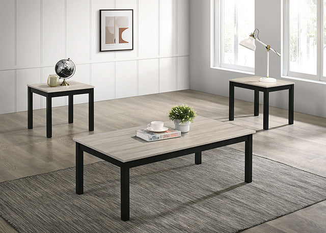 Findlay 3 Pc. Table Set, Light Gray - view 3