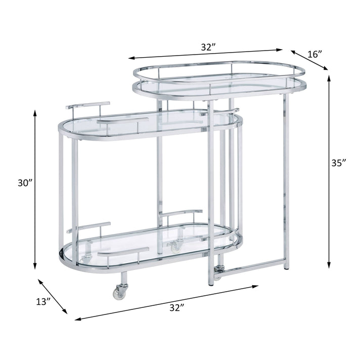 Piffo Serving Cart Set – line drawing