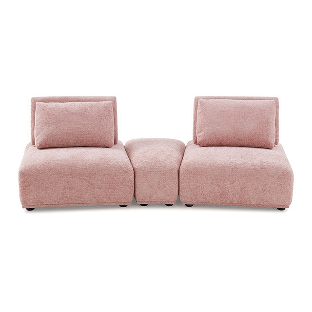 Stavanger Curved 2-Seater W/ Ot, Pink