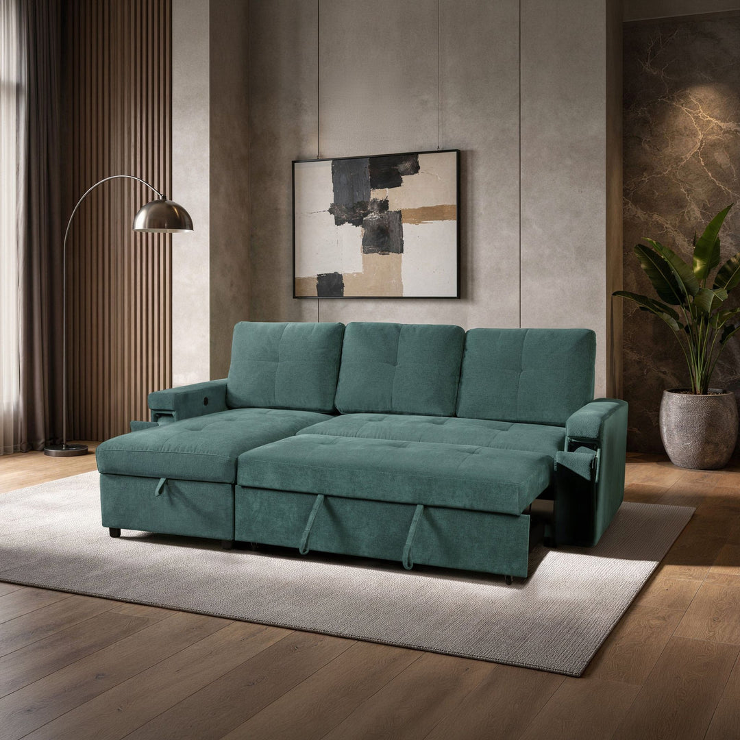 Breeze Sleeper Sofa-Green