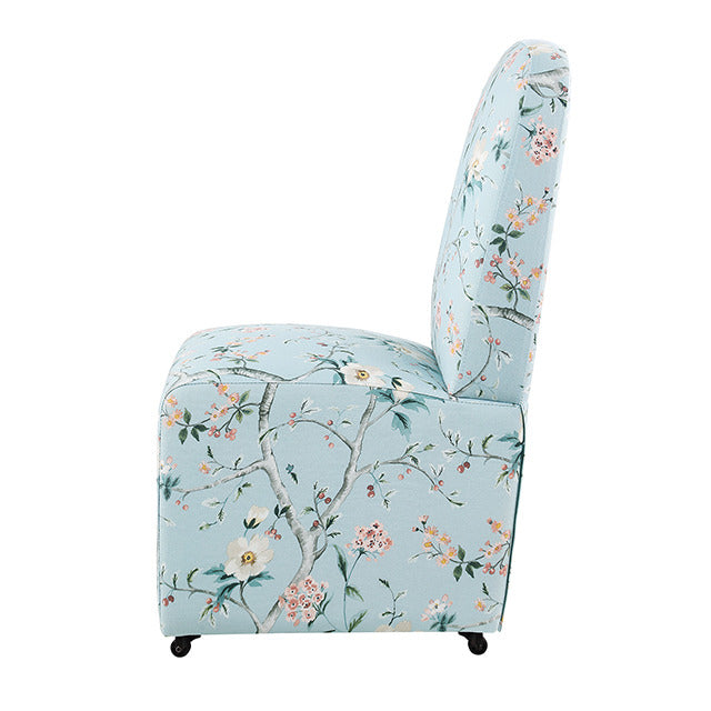 Canterbury Dining Chair, Chinoiserie Pale Blue/Peach - view 3