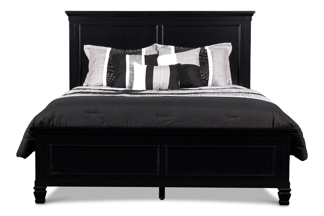 Tamarack 5/0 Q Headboard, Footboard & Slats- Black
