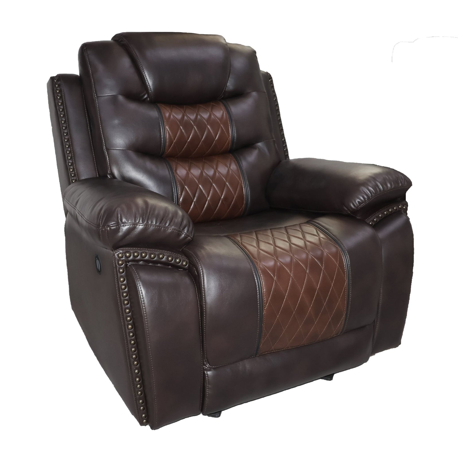 Nikko Glider Recliner W/pwr Fr-Brown