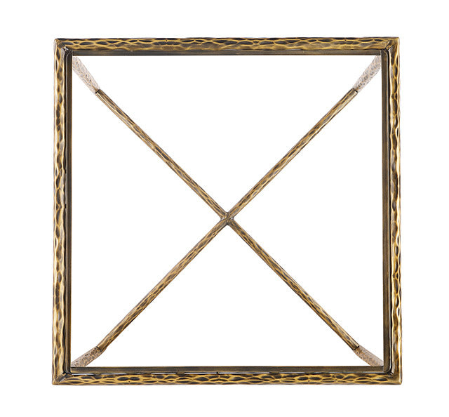 Terva End Table, Matte Gold - view 3