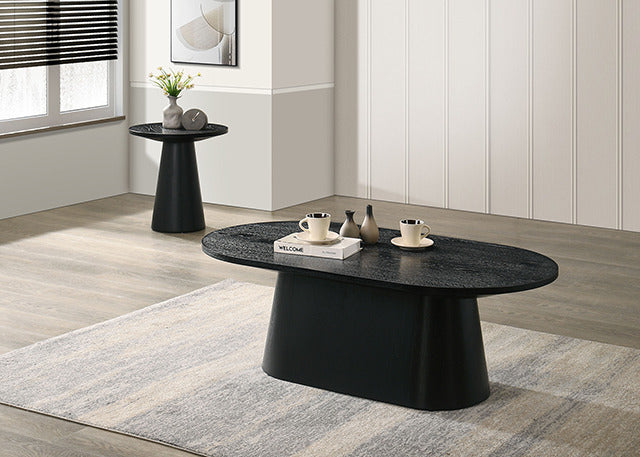 Halewood Oval Cocktail Table, Black - view 8
