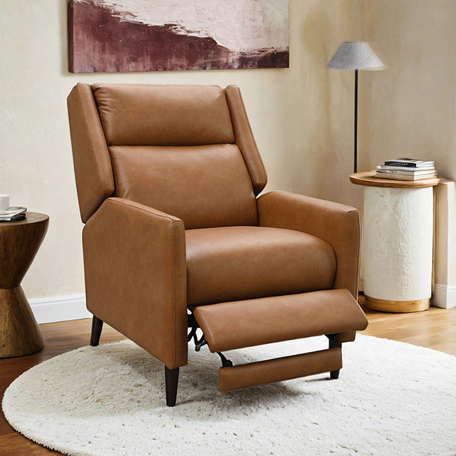 Psyche Pushback Recliner, Brown - view 4