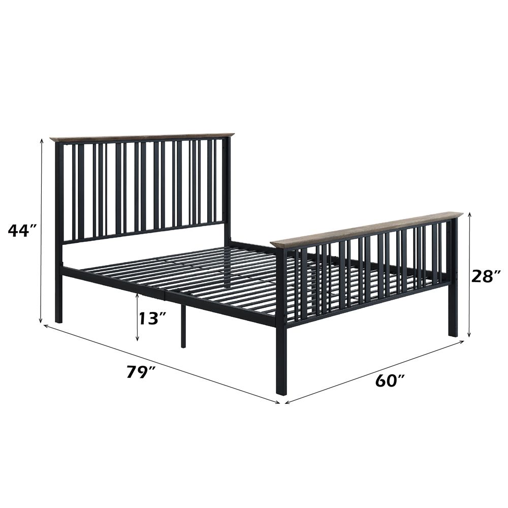 Zudora Full Bed – dimensions diagram