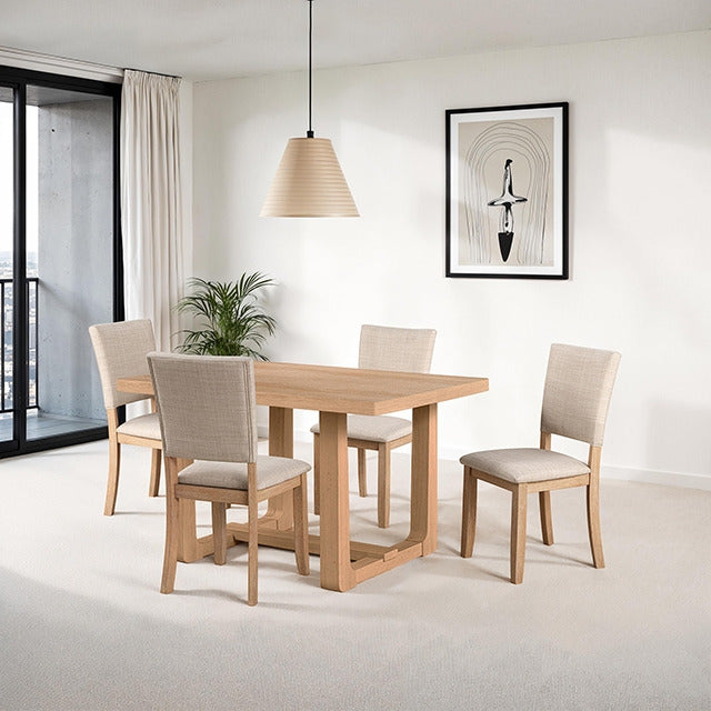 Sauro Upholstered Side Chair, Natural - view 2
