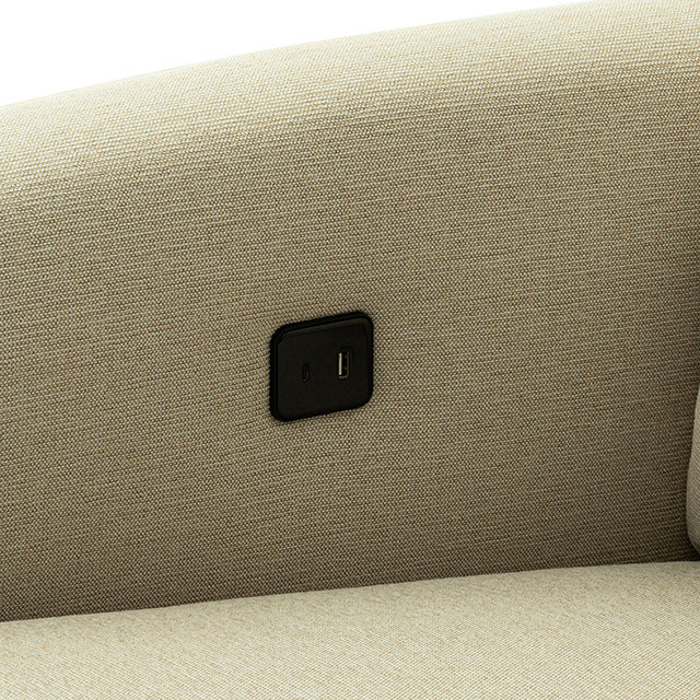 Galten Power Sectional, Latte - view 10