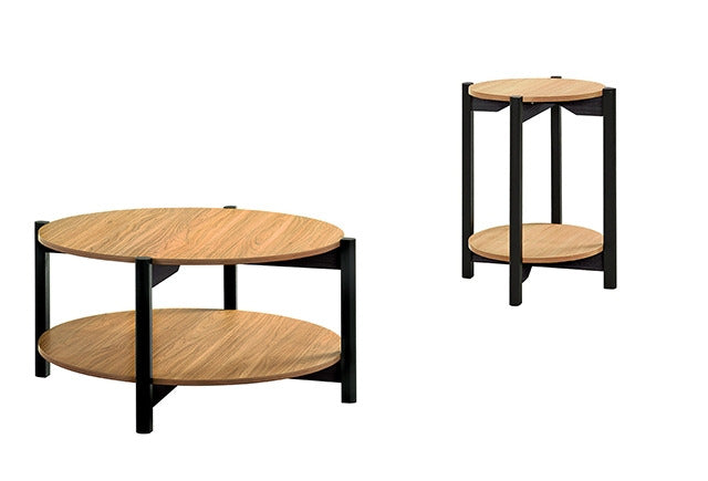 Hyde Round Coffee Table, Oak - view 3
