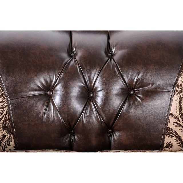 Quirino Sofa, Light Brown/Dark Brown - view 5