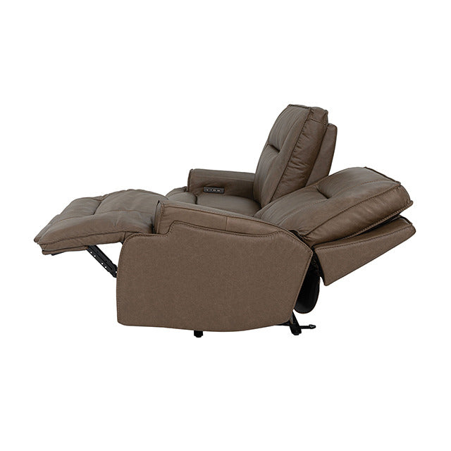 Dallas Oversized Power Sofa, Cocoa Brown - view 6