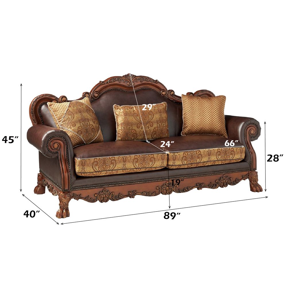 Dresden Sofa with 3 Pillows