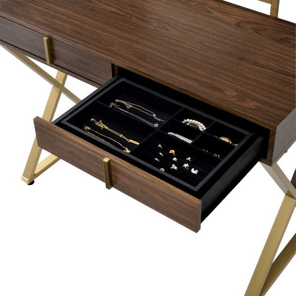 Coleen Vanity Desk W/Mirror & Jewelry Tray – view 6