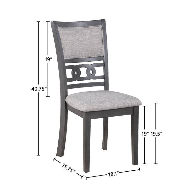 Gia Dining Chairs (2/ctn)-Gray