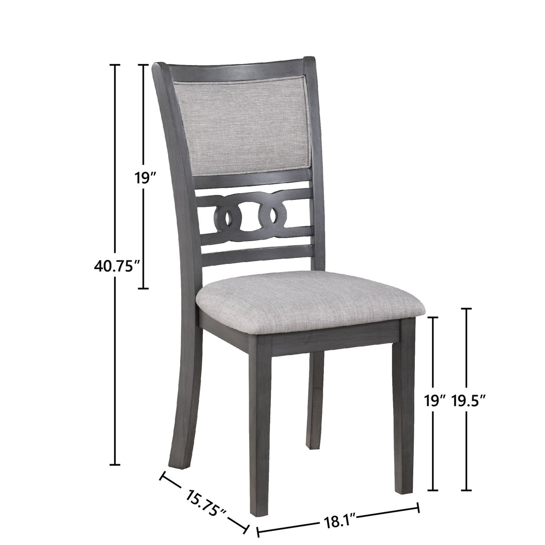 Gia Dining Chairs (2/ctn)-Gray
