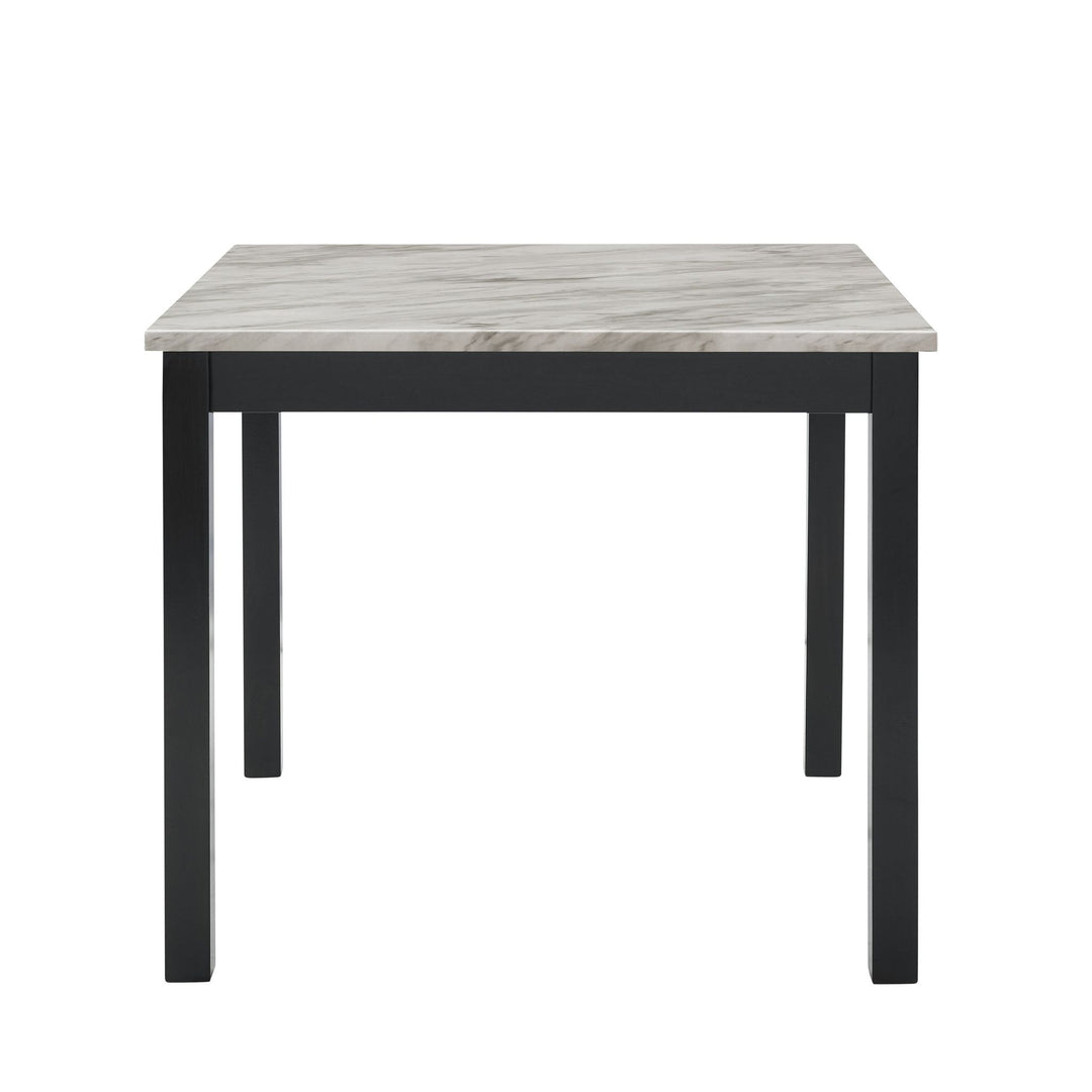 Celeste 5pc 42" Marble Finish Counter Table & 4 Chairs-Gray