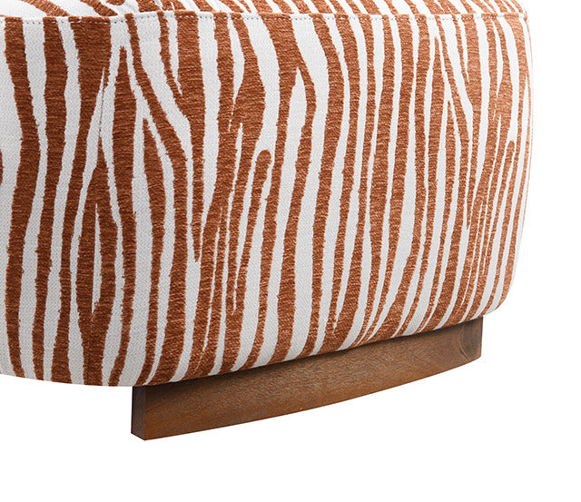 Niobe Accent Chair, Rustic Orange - view 3