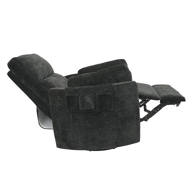 Rogers Power Recliner, Charcoal Gray - view 6