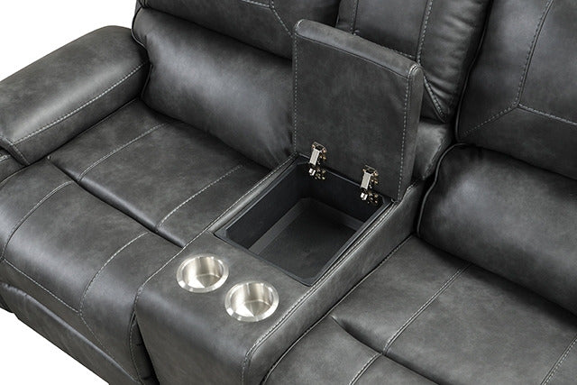Tepic Loveseat, Gray - view 3