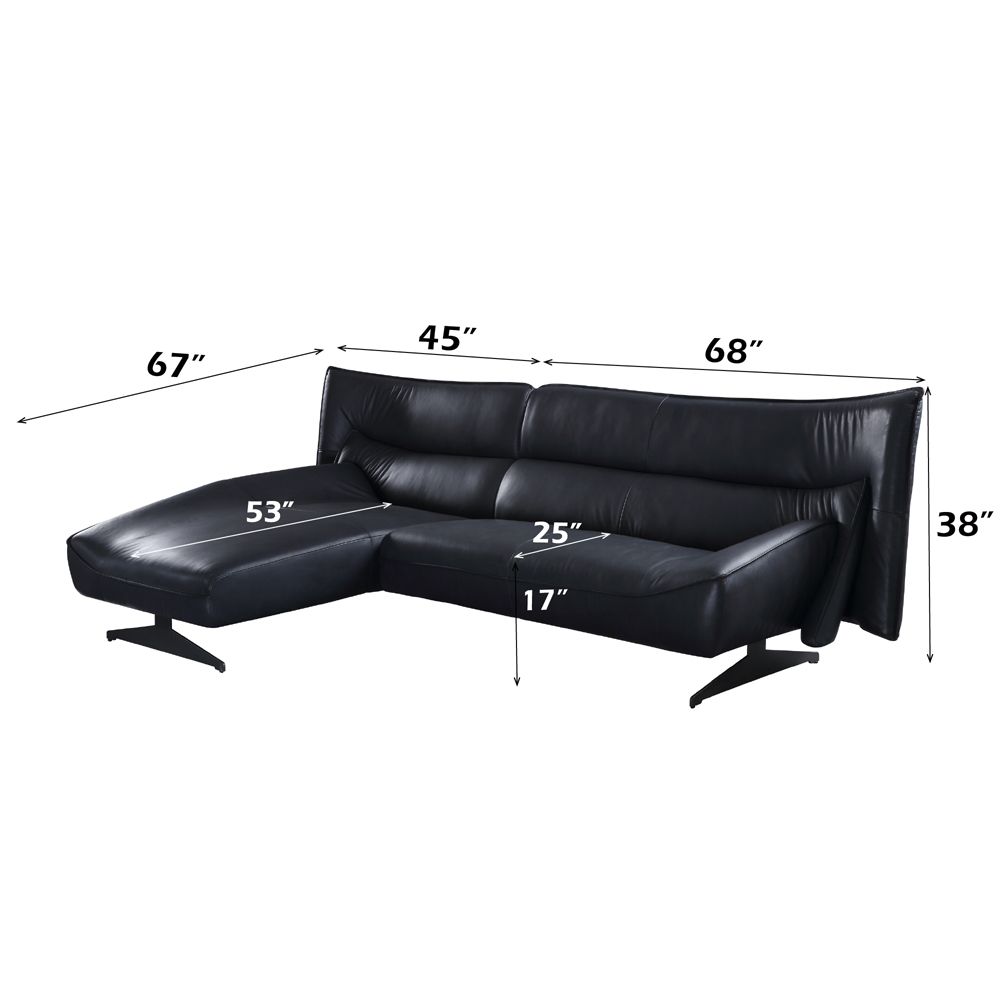 Maeko Sectional Sofa – dimensions diagram