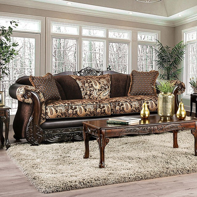 Newdale Sofa, Brown/Gold