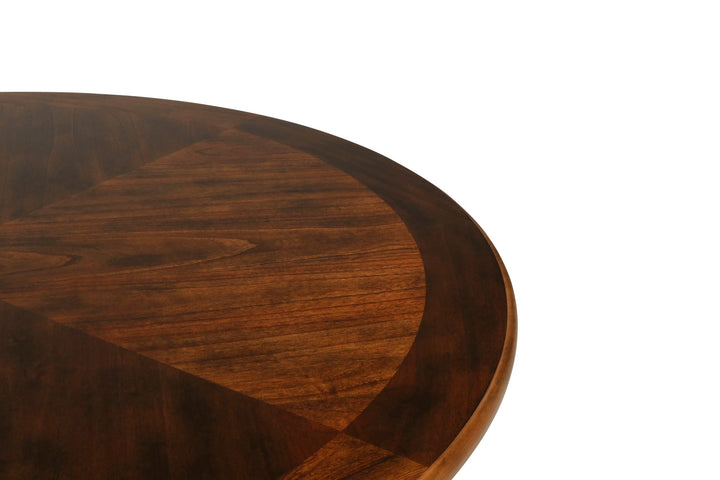 Gia 5 Pc 42" Round Counter Dining Table &amp; 4 Chairs-Brown